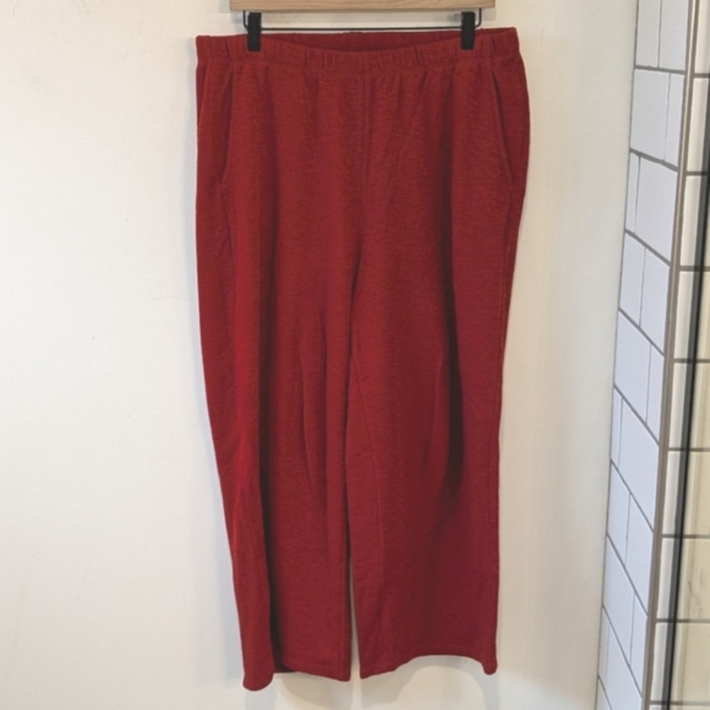 Eileen Fisher Vibrant Red Cropped Pants